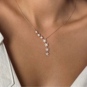 Olivia handicraft silver star necklace